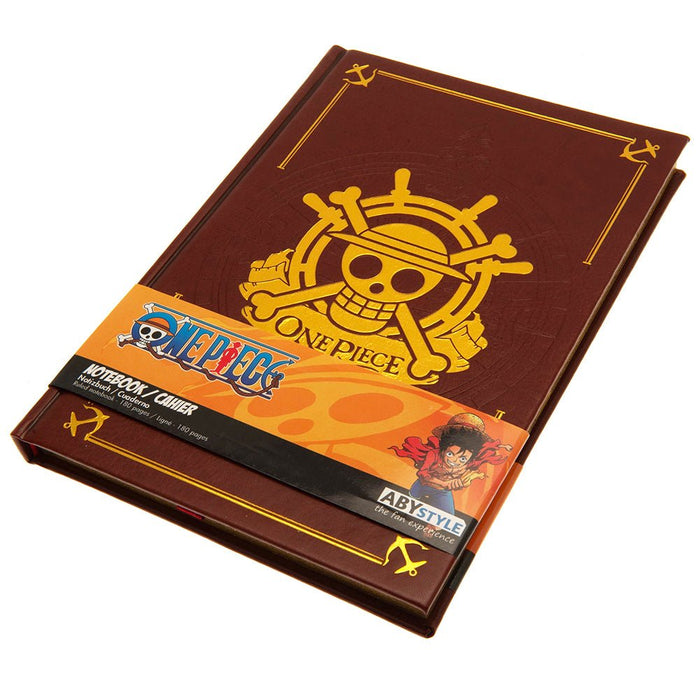 One Piece Premium Notebook Gold Skull - Excellent Pick