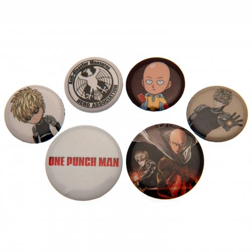 One Punch Man Button Badge Set - Excellent Pick