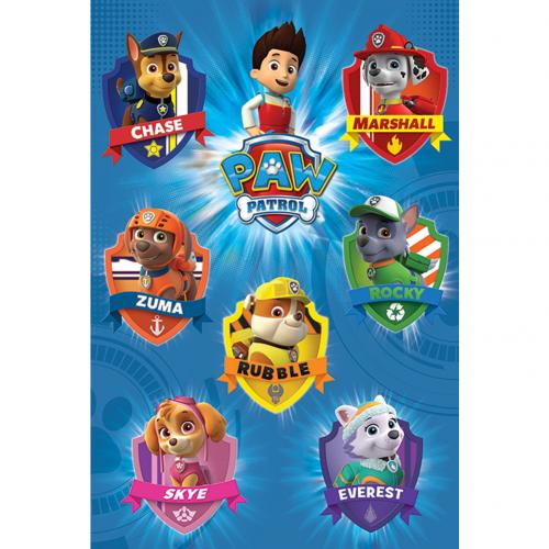 Paw Patrol Poster Crests 74 - Excellent Pick