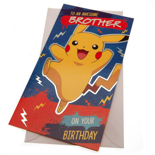Pokemon Birthday Card Brother - Excellent Pick