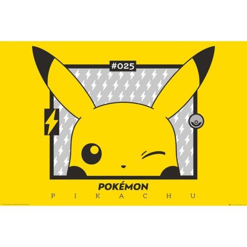 Pokemon Poster Pikachu Wink 143 - Excellent Pick