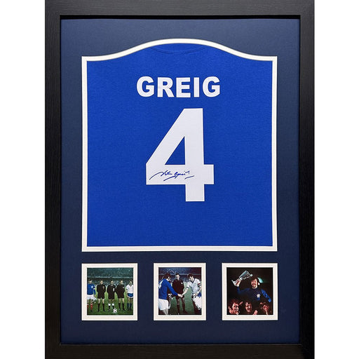 Rangers FC 1972 Greig Signed Shirt (Framed) - Excellent Pick