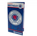 Rangers FC Birthday Card & Badge - Excellent Pick