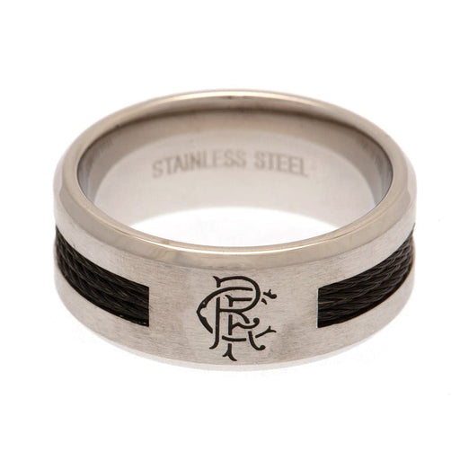 Rangers FC Black Inlay Ring Large - Excellent Pick