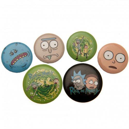 Rick And Morty Button Badge Set - Excellent Pick