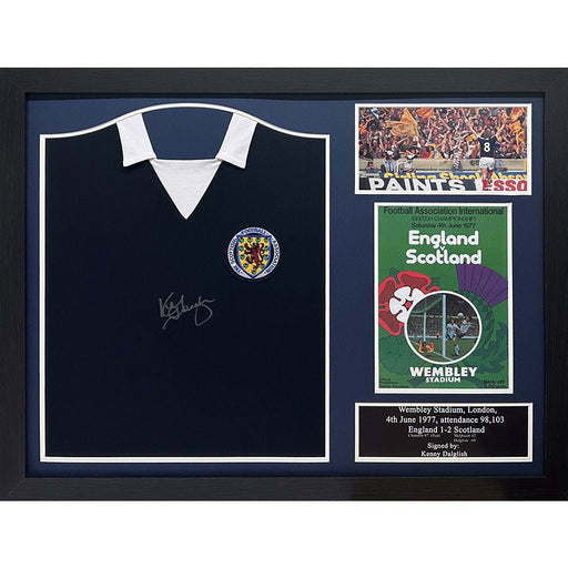 Scottish FA 1978 Dalglish Signed Shirt (Framed) - Excellent Pick