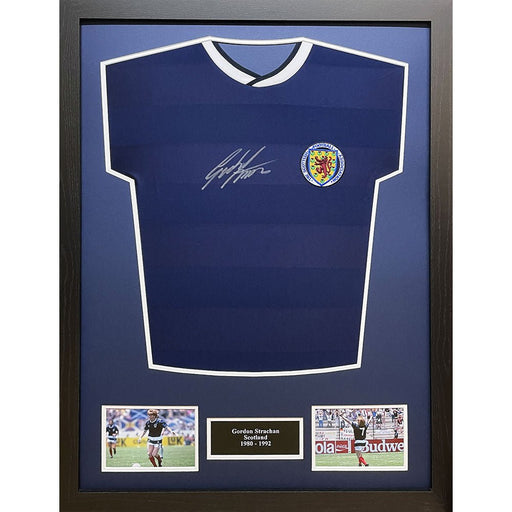 Scottish FA 1986 Strachan Signed Shirt (Framed) - Excellent Pick