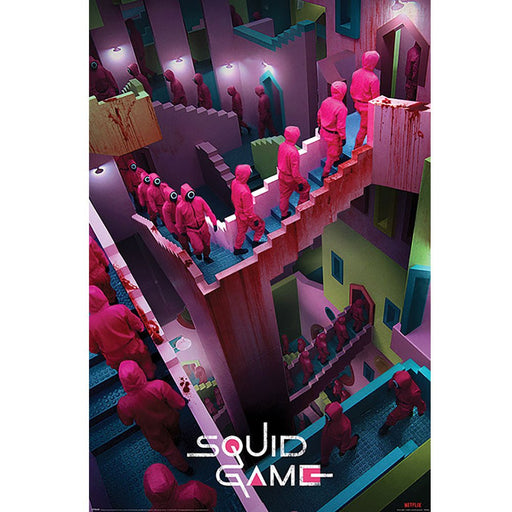 Squid Game Poster Crazy Stairs 104 - Excellent Pick