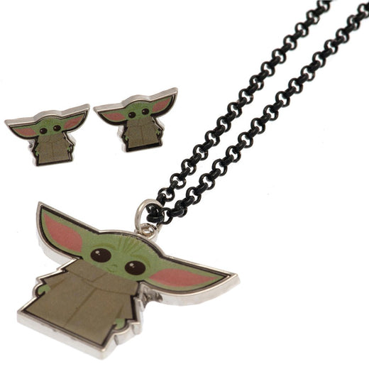 Star Wars: The Mandalorian Fashion Jewellery Necklace & Earring Set - Excellent Pick