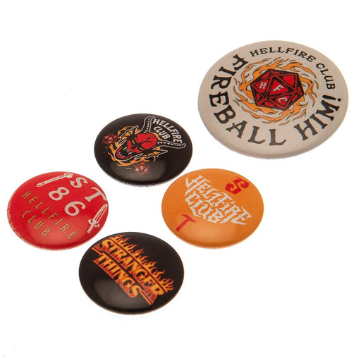 Stranger Things Button Badge Set Hellfire Club - Excellent Pick