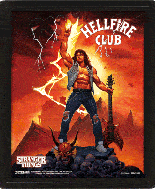 Stranger Things Framed 3D Picture Hellfire Club - Excellent Pick