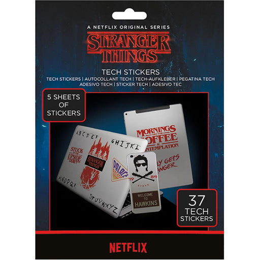 Stranger Things Tech Stickers - Excellent Pick