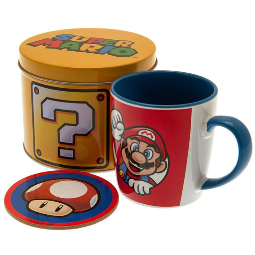 Super Mario Mug & Coaster Gift Tin - Excellent Pick