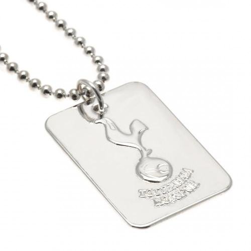 Tottenham Hotspur FC Silver Plated Dog Tag & Chain - Excellent Pick