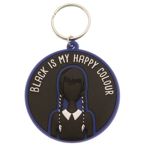 Wednesday PVC Keyring Happy Colour - Excellent Pick