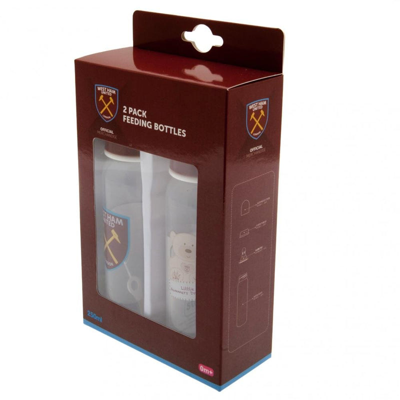 West Ham United FC 2pk Feeding Bottles - Excellent Pick