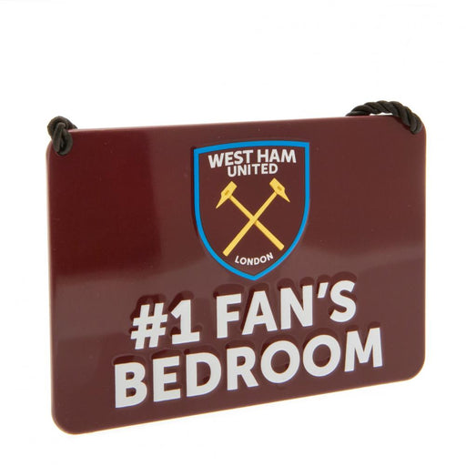 West Ham United FC Bedroom Sign No1 Fan - Excellent Pick