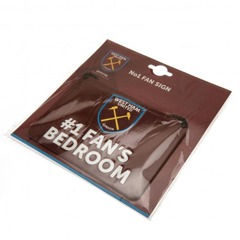 West Ham United FC Bedroom Sign No1 Fan - Excellent Pick