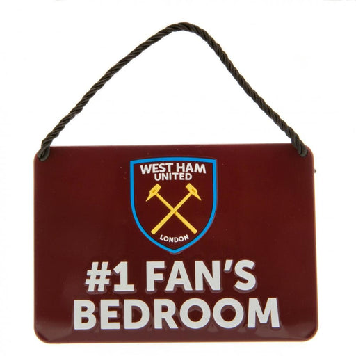 West Ham United FC Bedroom Sign No1 Fan - Excellent Pick