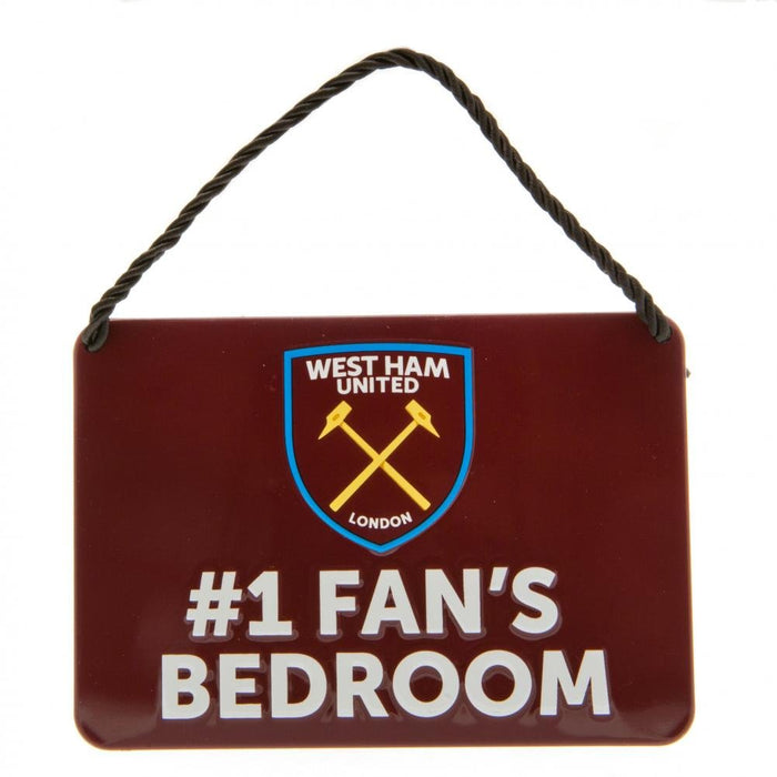 West Ham United FC Bedroom Sign No1 Fan - Excellent Pick