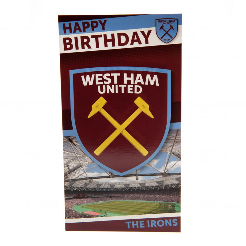 West Ham United FC Birthday Card - Excellent Pick