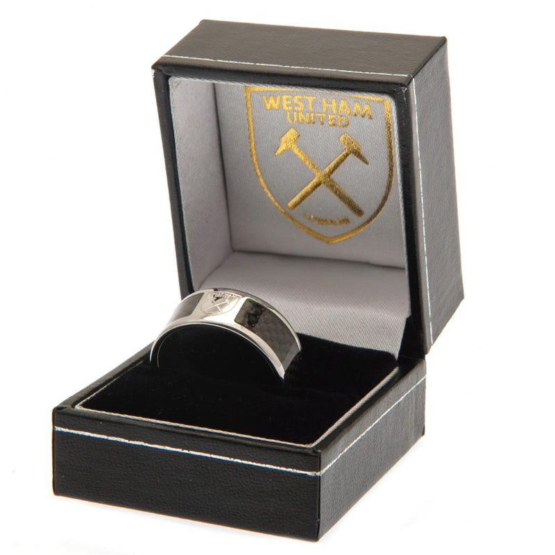 West Ham United FC Carbon Fibre Ring Small - Excellent Pick