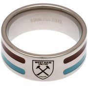West Ham United FC Colour Stripe Ring Medium - Excellent Pick