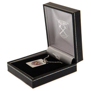 West Ham United FC Enamel Crest Dog Tag & Chain - Excellent Pick