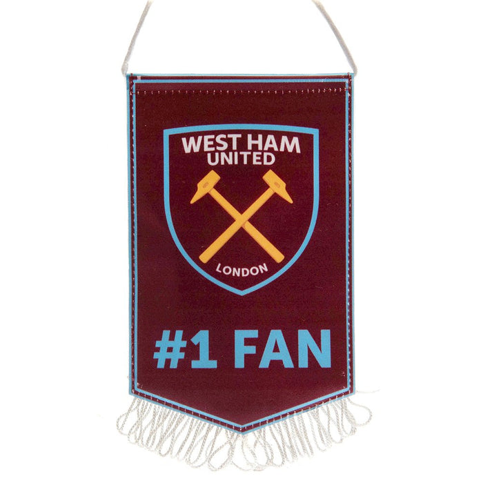 West Ham United FC Mini Pennant No. 1 Fan - Excellent Pick