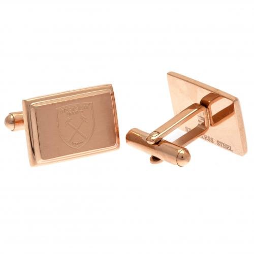West Ham United FC Rose Gold Plated Cufflinks - Excellent Pick