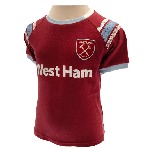West Ham United FC Shirt & Short Set 6-9 Mths ST - Excellent Pick