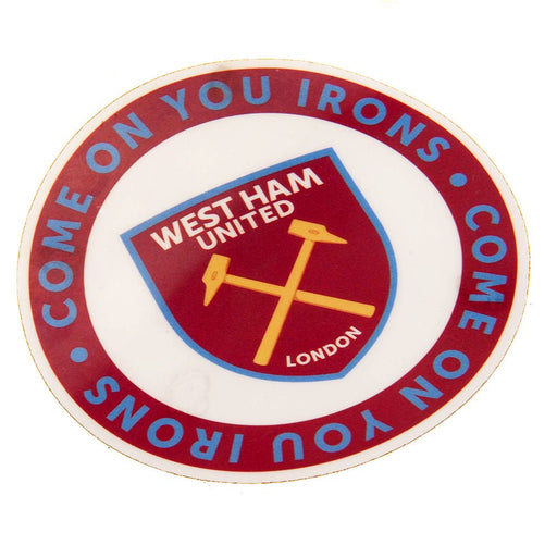 West Ham United FC Single Car Sticker COYI - Excellent Pick