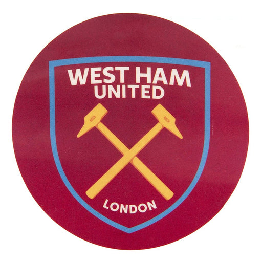 West Ham United FC Single Car Sticker CR - Excellent Pick