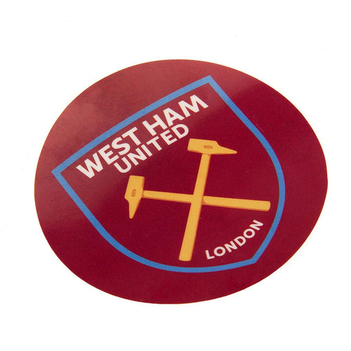 West Ham United FC Single Car Sticker CR - Excellent Pick