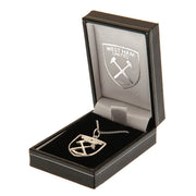 West Ham United FC Sterling Silver Pendant & Chain CR - Excellent Pick