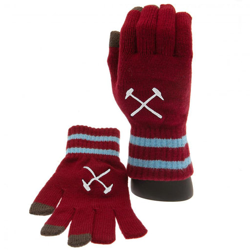 West Ham United FC Touchscreen Knitted Gloves Youths - Excellent Pick