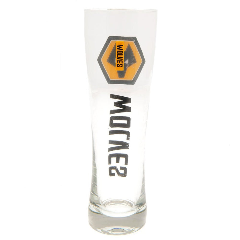 Wolverhampton Wanderers FC Tall Beer Glass - Excellent Pick